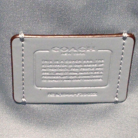 NWT COACH Leather Laptop Briefcase in Cornflower - Picture 6 of 8